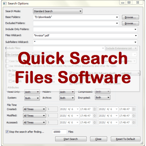 VeryUtils Quick Search Files