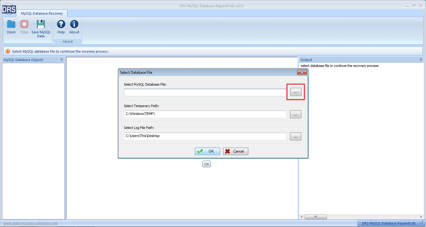 DRS MySQL Database Repair