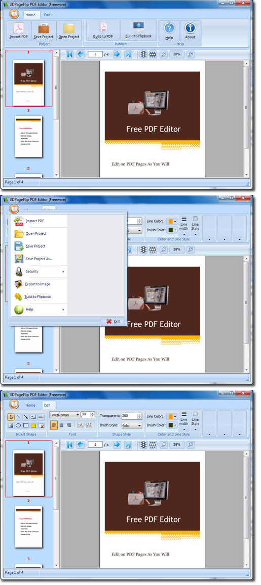 3DPageFlip PDF Editor