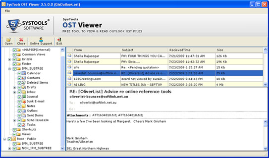 OST to PST Explorer