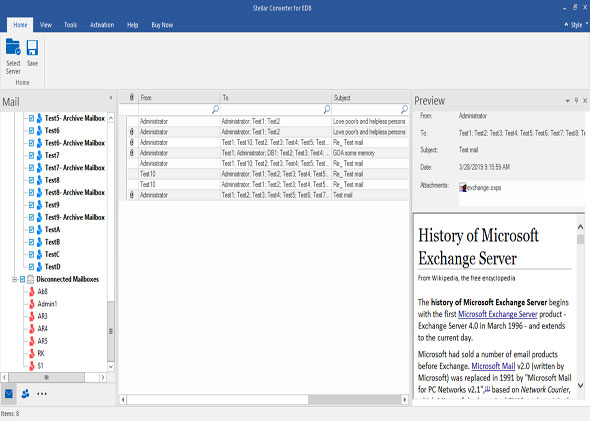 Stellar Converter for EDB