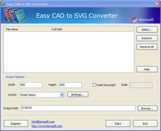 Easy CAD to SVG Converter