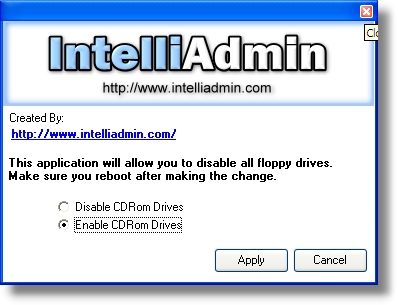 CDROM and DVD Rom Disabler