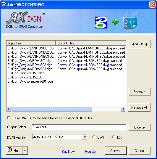 AutoDWG DGN to DWG Converter Pro 2011.9
