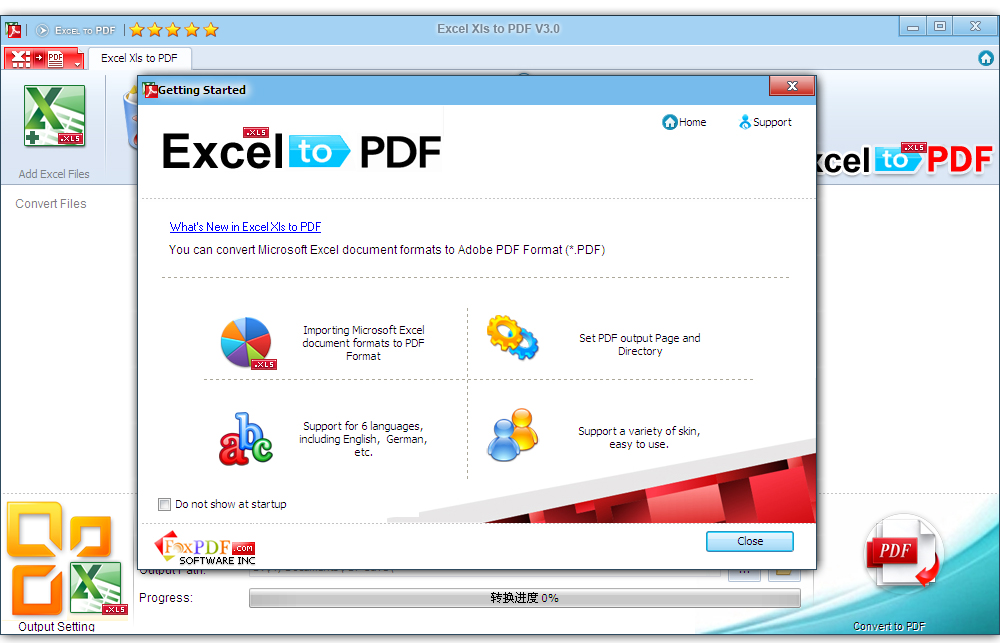 Excel Xls to PDF