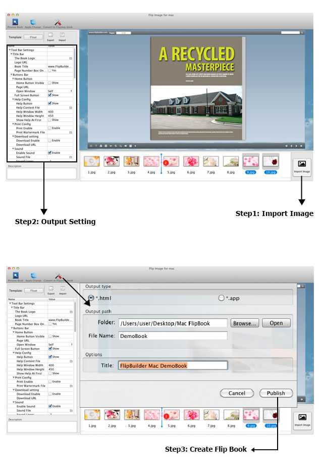 Image to FlipBook for Mac