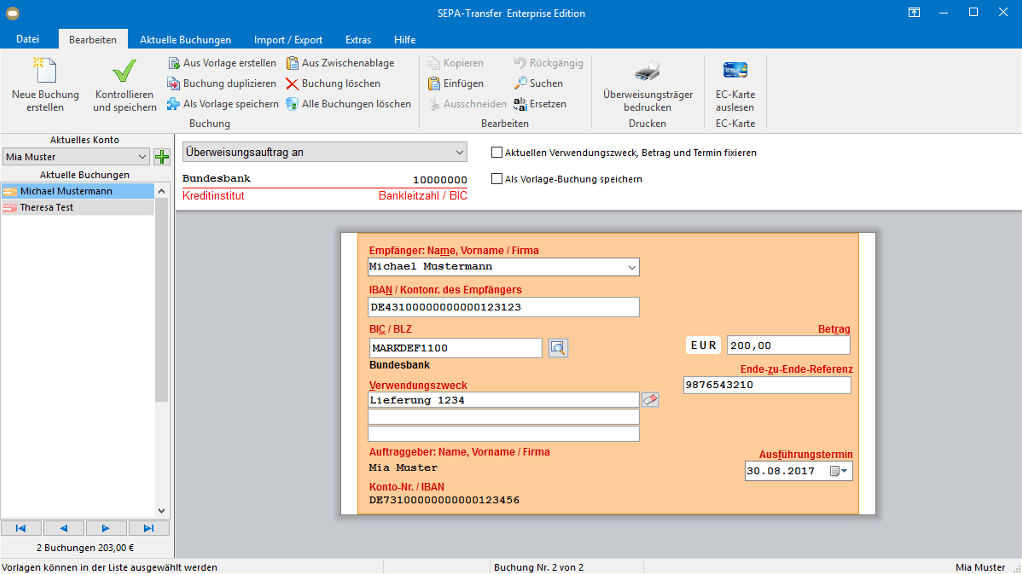 SEPA-Transfer