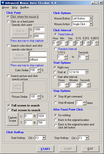 Advanced Mouse Auto Clicker