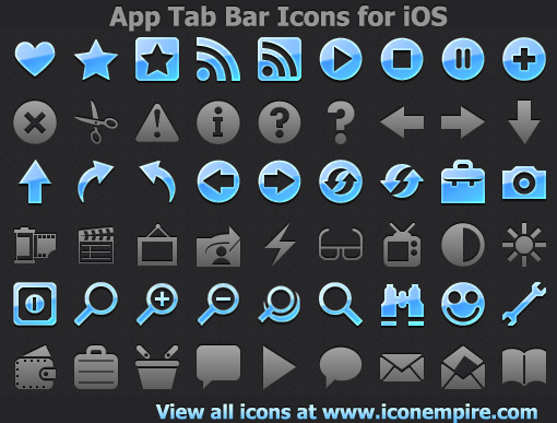 App Tab Bar Icons for iOS