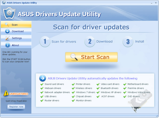 ASUS Drivers Update Utility