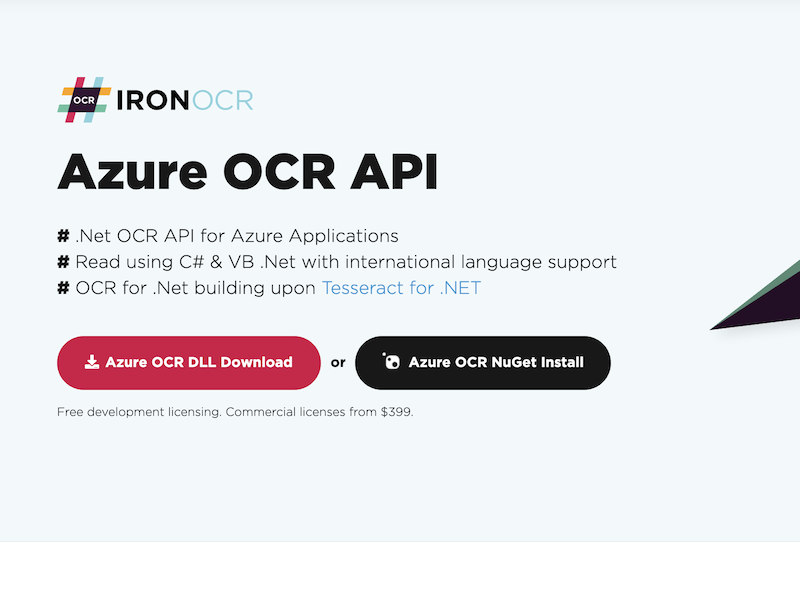 Azure OCR Product