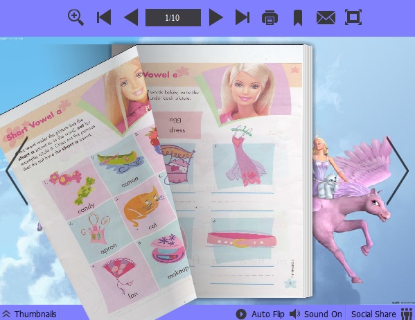 Barbie Theme for PDF to Flipping Book