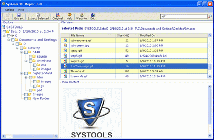 MS Backup Restore