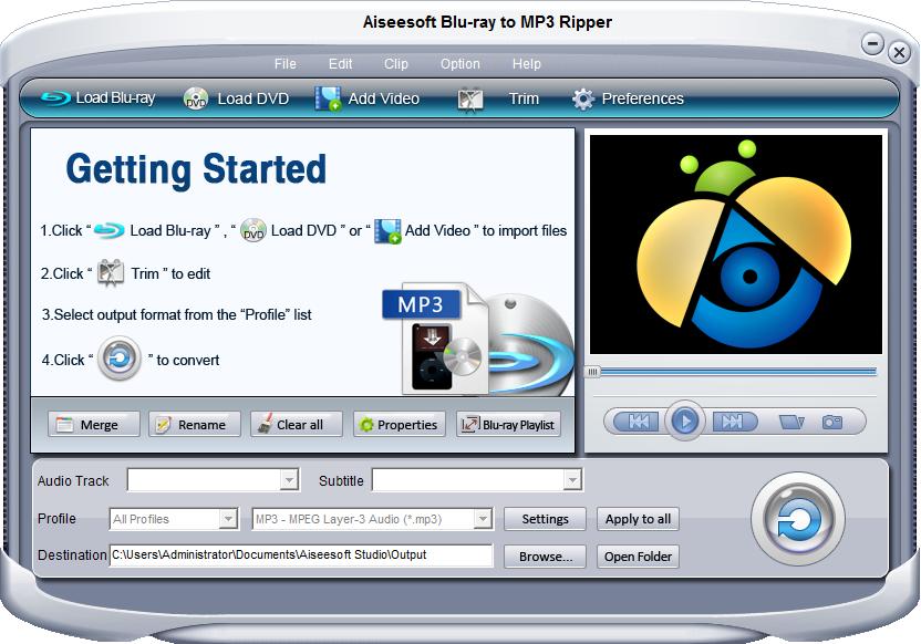 Aiseesoft Blu-ray to MP3 ripper