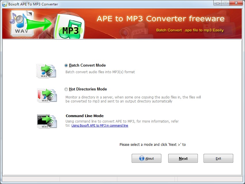 Boxoft APE to MP3 Converter (freeware)