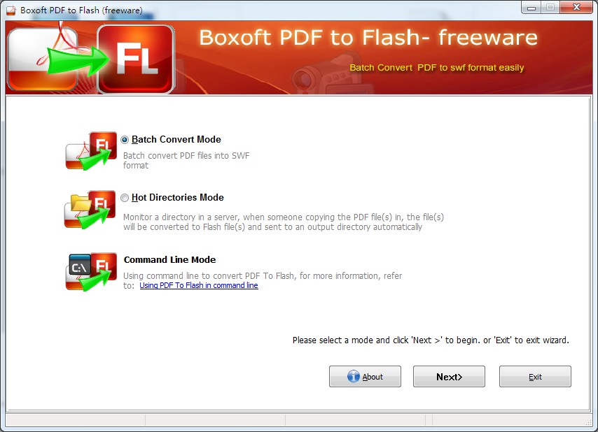 Boxoft PDF to Flash (freeware)