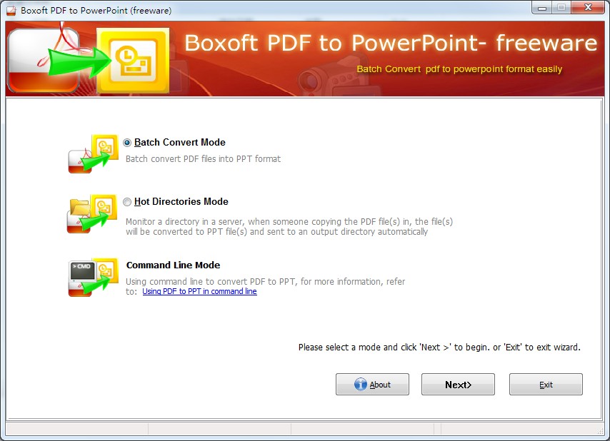 Boxoft Free PDF to PPT (freeware)