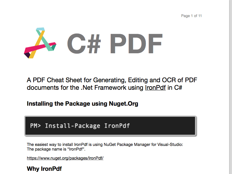 C# PDF