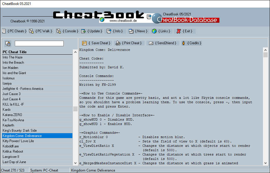 CheatBook Issue 05/2021