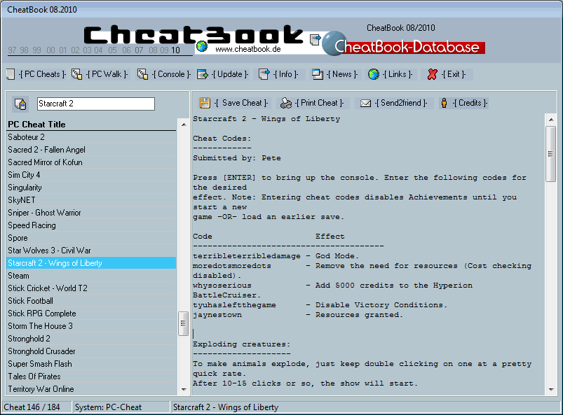 CheatBook Issue 08/2010