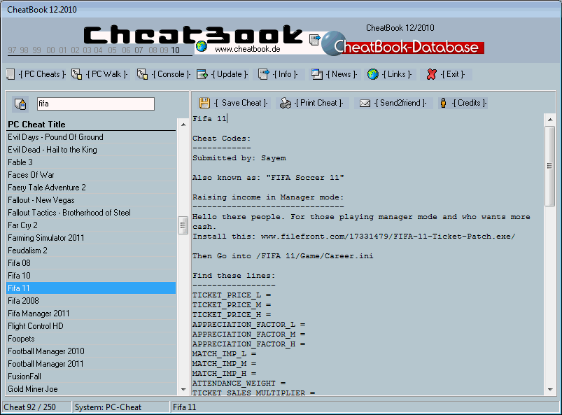 CheatBook Issue 12/2010