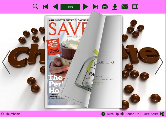 Chocolate Theme for PDF to Flipping Book