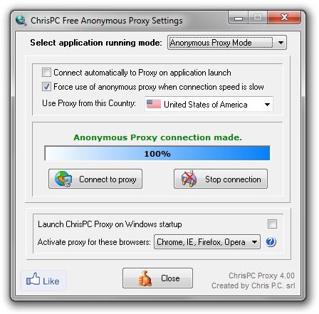 ChrisPC Free Anonymous Proxy