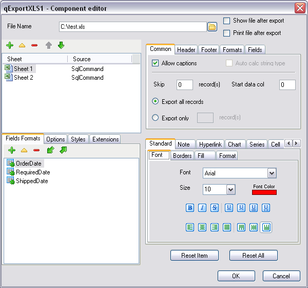 Advanced Data Export .NET