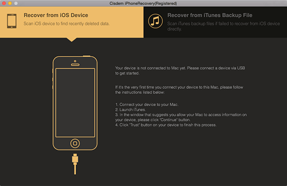 Cisdem iPhone Recovery for Mac