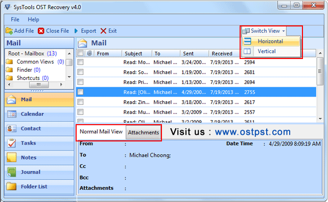 Move Exchange Data to MS Outlook