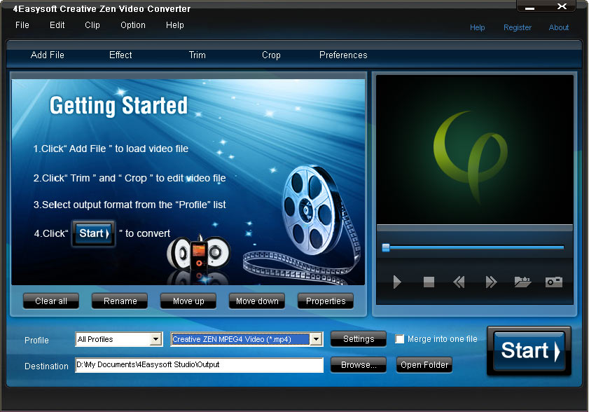 4Easysoft Creative Zen Video Converter