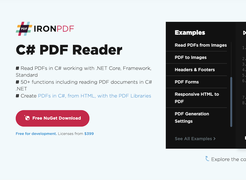 C# PDF Reader