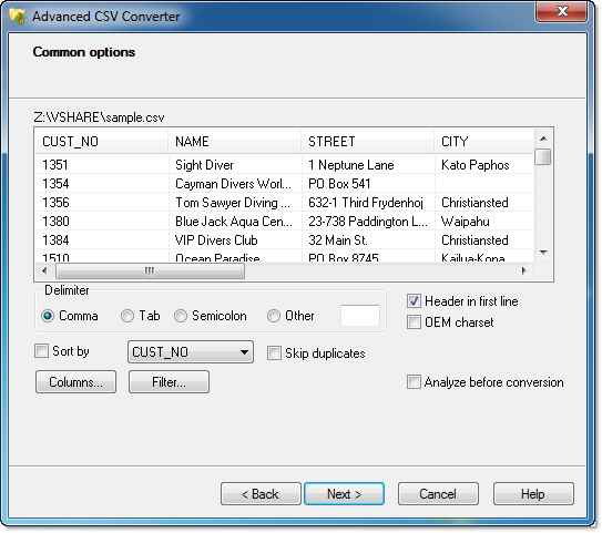 Advanced CSV Converter