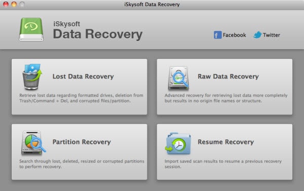 iSkysoft Data Recovery for Mac