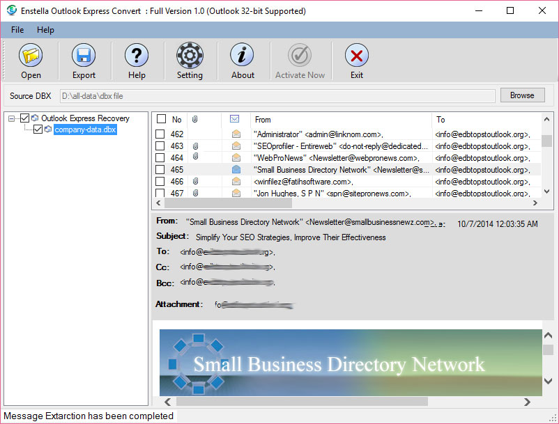 Enstella Outlook Express Converter