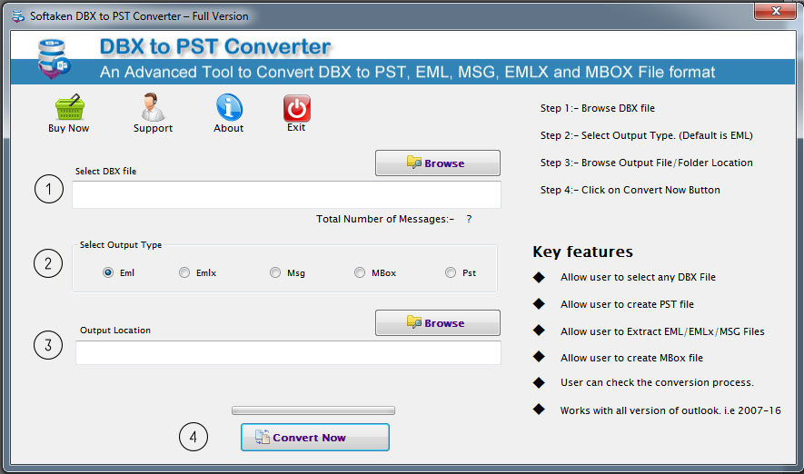 DBX to MBOX Converter