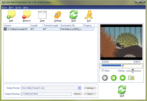 Cute DivX Converter