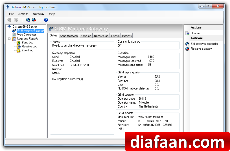 Diafaan SMS Server – light edition