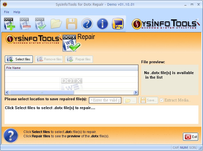 SysInfoTools Dotx Repair