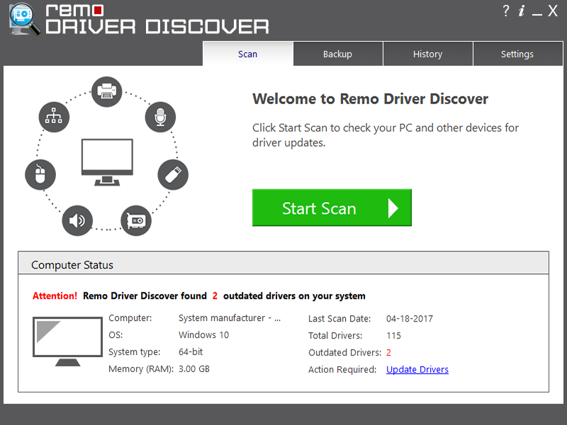 Remo Driver Discover