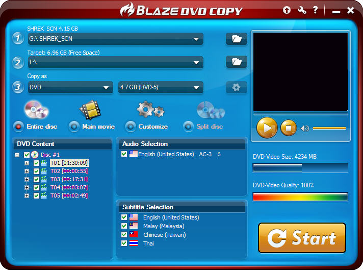 BlazeVideo DVD Copy