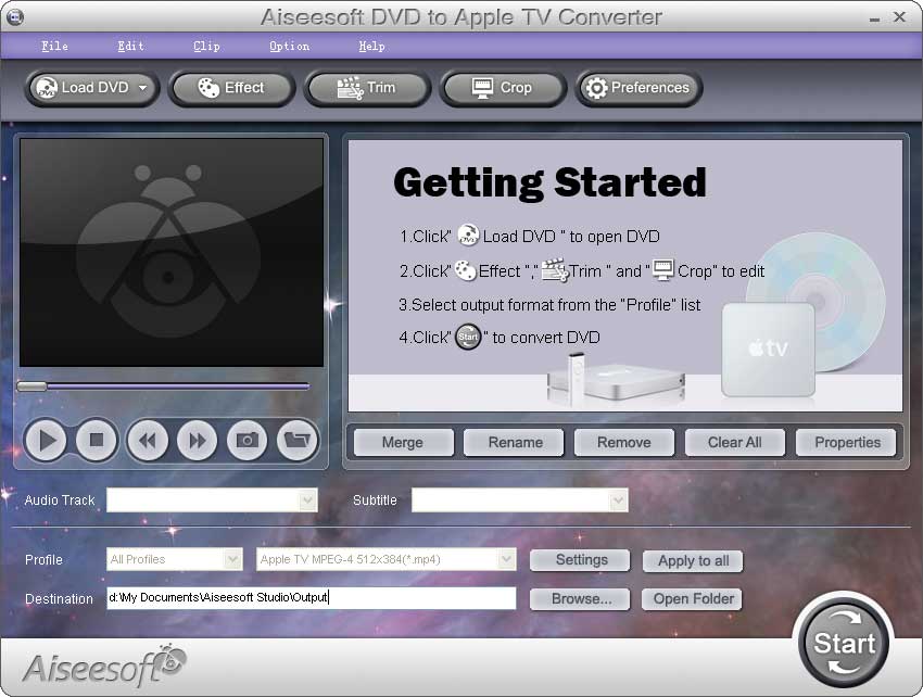 Aiseesoft DVD to Apple TV  Converter