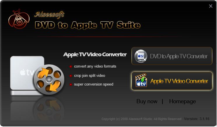 Aiseesoft DVD to Apple TV Suite