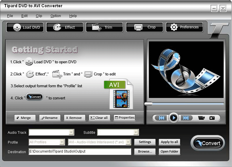 Tipard DVD to AVI Converter