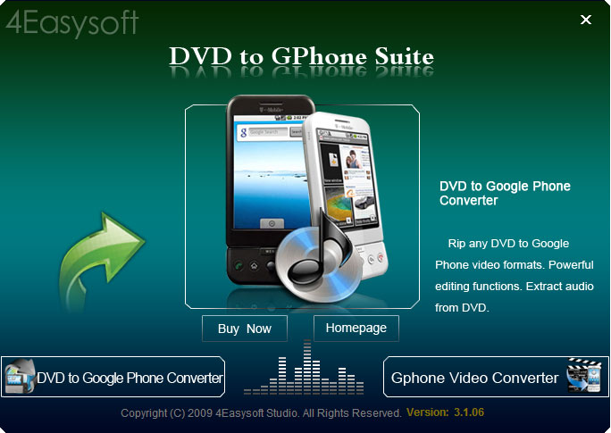 4Easysoft DVD to Gphone Suite