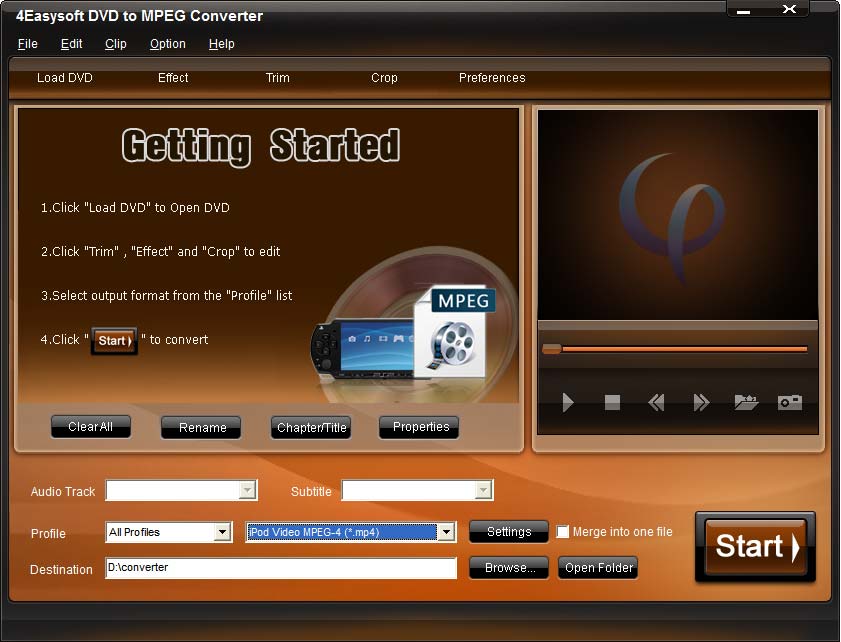 4Easysoft DVD to MPEG Converter