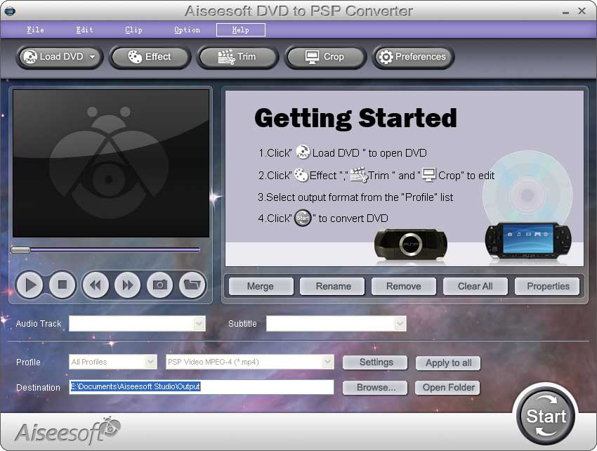 Aiseesoft DVD to PSP Converter