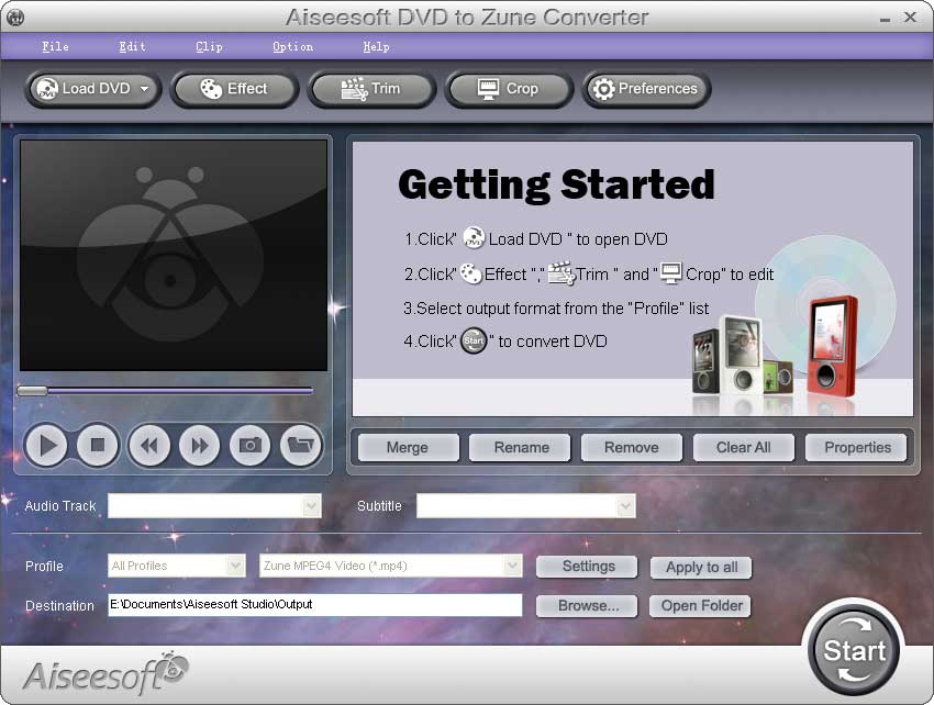 Aiseesoft DVD to Zune Converter