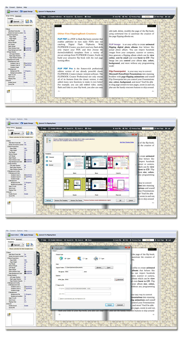 eBook to Flash Page Flip