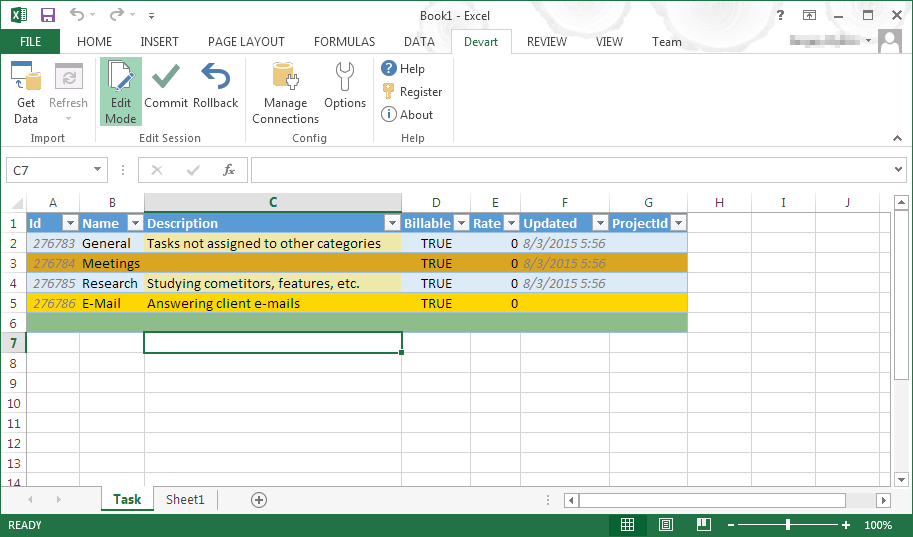 Excel Add-ins for FreshBooks